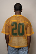 Collegiate Mesh Football Jersey(Mustard)