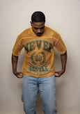 Collegiate Mesh Football Jersey(Mustard)