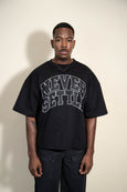 Oversized Collegiate Tee(Black)