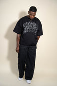 Oversized Collegiate Tee(Black)