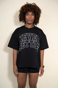 Oversized Collegiate Tee(Black)