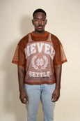 Collegiate Mesh Football Jersey(Copper)