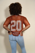 Collegiate Mesh Football Jersey(Copper)