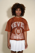 Collegiate Mesh Football Jersey(Copper)