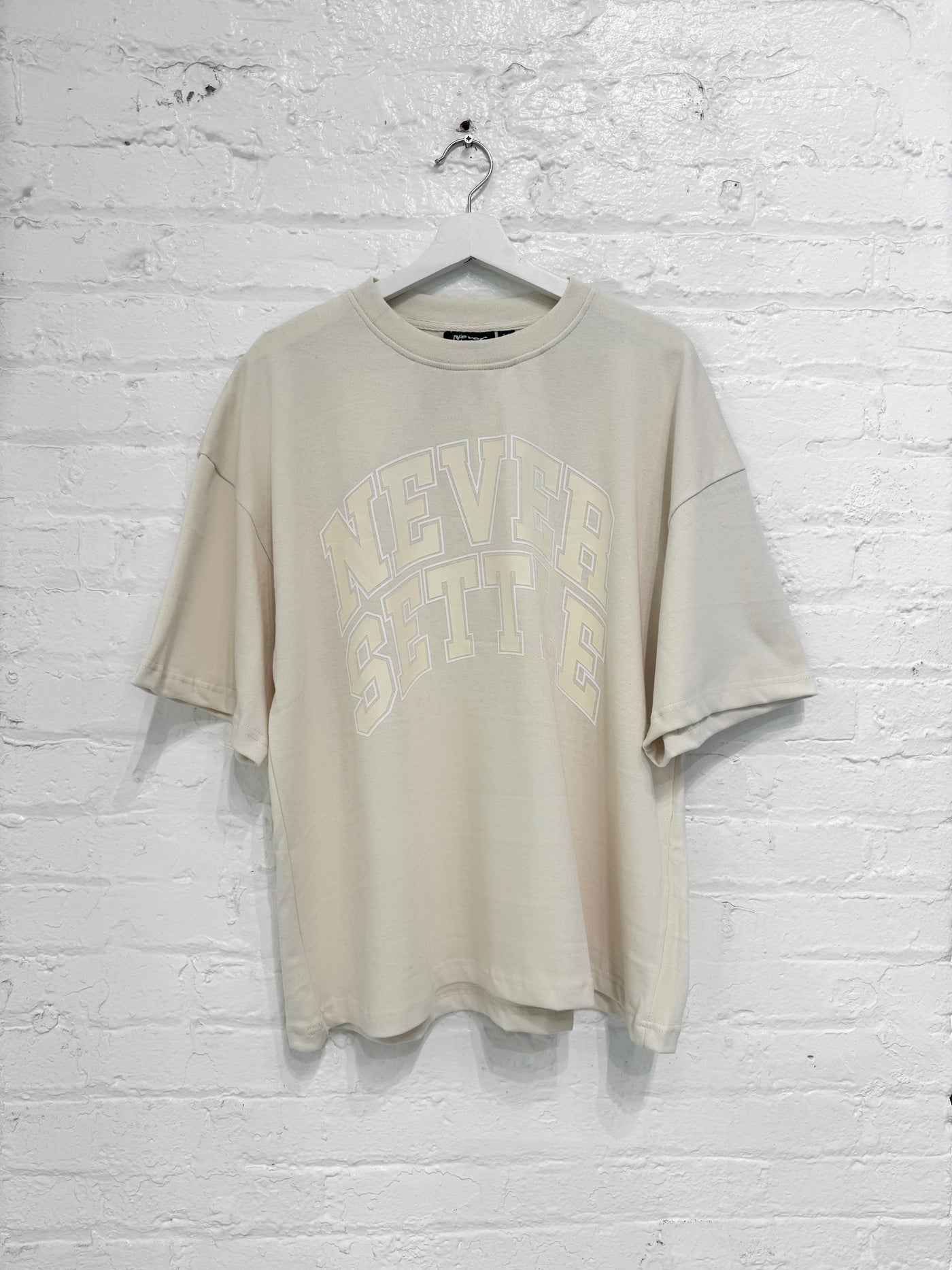 Oversized Collegiate Tee(Cream)