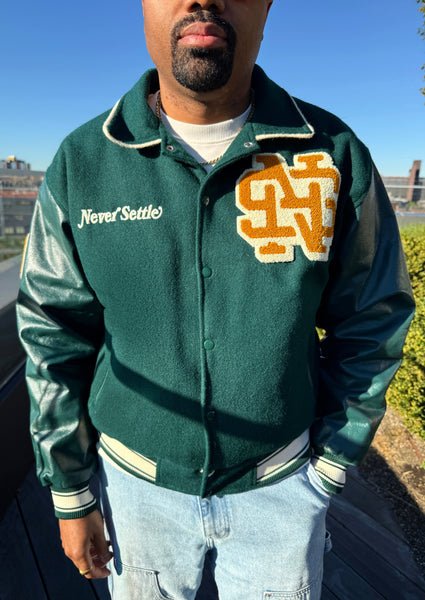 Varsity Jacket(Hunter/Mustard)