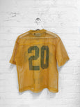 Collegiate Mesh Football Jersey(Mustard)