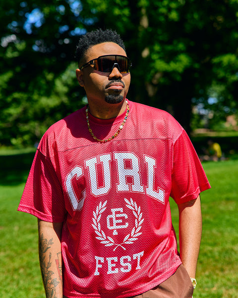 CURLFEST Collegiate Jersey(Raspberry)