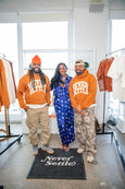 Collegiate Crop Hoodie(Rust)