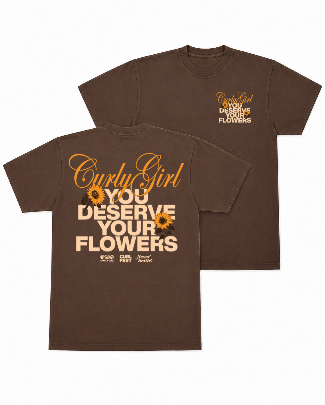 Curly Girl Tee(Chocolate)