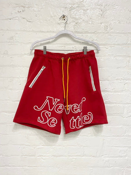 Never Settle Shorts(red)
