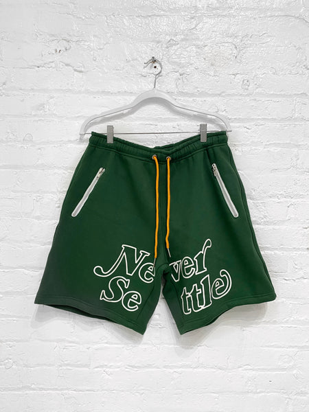 Never Settle Shorts(Green)