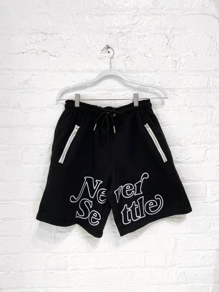 Never Settle Shorts(black)